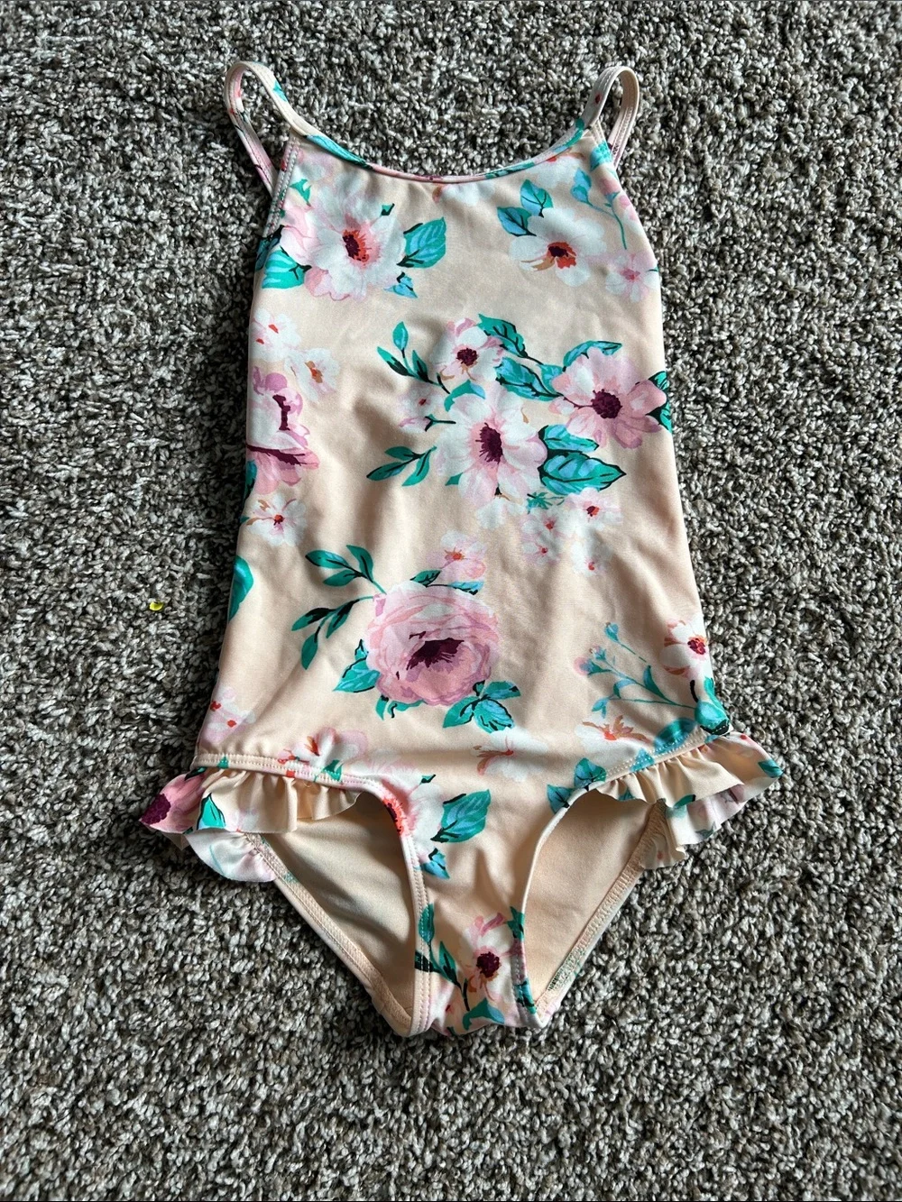 H&M Girls Floral One Piece Swimsuit 5T/6